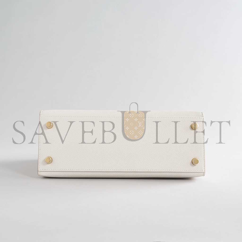 H**mes kelly 25 epsom gris pale gold hardware (25*17*7cm)